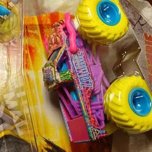 Zombie Cyberflare Series 45 Monster Jam Truck - Purple and Yellow Pink